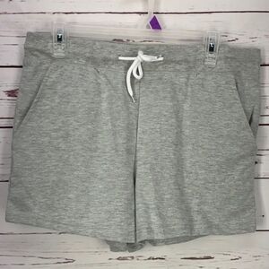 NWT West Loop Athletic Grey Knit Shorts Women's Medium M Drawstring Gym New